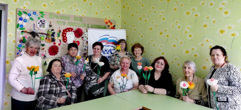Занятие по трудотерапии в ОДП