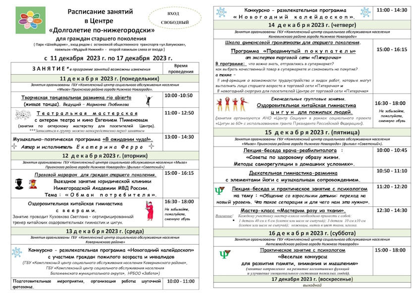 Долголетие по-нижегородски